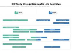 Half yearly strategy roadmap for lead generation