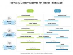 Half yearly strategy roadmap for transfer pricing audit