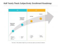 Half yearly thesis subjectively enrollment roadmap