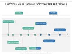 Half yearly visual roadmap for product roll out planning