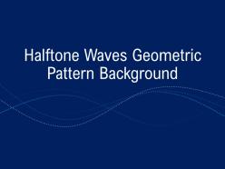 Halftone waves geometric pattern