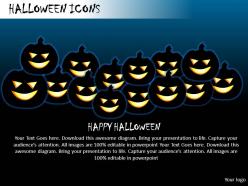 Halloween icons powerpoint presentation slides db