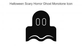 Halloween Scary Horror Ghost Monotone Icon In Powerpoint Pptx Png And Editable Eps Format