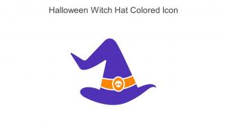 Halloween Witch Hat Colored Icon In Powerpoint Pptx Png And Editable Eps Format
