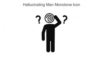 Hallucinating Man Monotone Icon In Powerpoint Pptx Png And Editable Eps Format