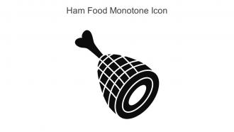 Ham Food Monotone Icon In Powerpoint Pptx Png And Editable Eps Format