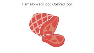 Ham Nonveg Food Colored Icon In Powerpoint Pptx Png And Editable Eps Format