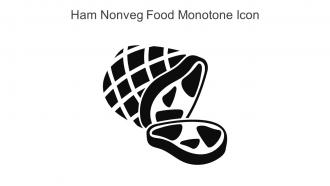 Ham Nonveg Food Monotone Icon In Powerpoint Pptx Png And Editable Eps Format