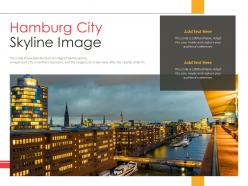 Hamburg city skyline image powerpoint presentation ppt template