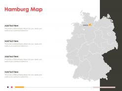 Hamburg map powerpoint presentation ppt template