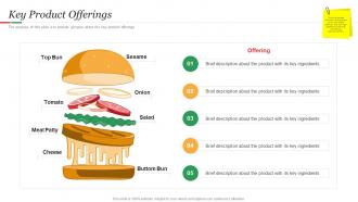 Hamburger Commerce Key Product Offerings Ppt Infographics