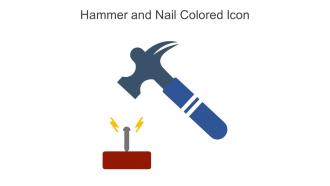 Hammer And Nail Colored Icon In Powerpoint Pptx Png And Editable Eps Format