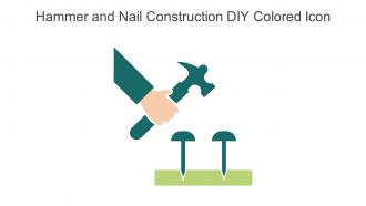 Hammer And Nail Construction Diy Colored Icon In Powerpoint Pptx Png And Editable Eps Format
