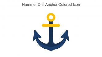 Hammer Drill Anchor Colored Icon In Powerpoint Pptx Png And Editable Eps Format