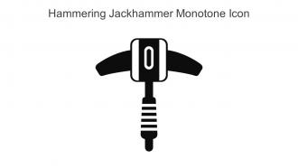 Hammering Jackhammer Monotone Icon In Powerpoint Pptx Png And Editable Eps Format