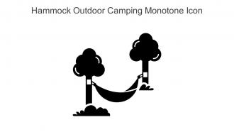 Hammock Outdoor Camping Monotone Icon In Powerpoint Pptx Png And Editable Eps Format
