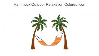 Hammock Outdoor Relaxation Colored Icon In Powerpoint Pptx Png And Editable Eps Format