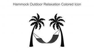 Hammock Outdoor Relaxation Monotone Icon In Powerpoint Pptx Png And Editable Eps Format