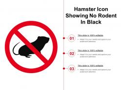 Hamster icon showing no rodent in black