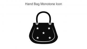 Hand Bag Monotone Icon In Powerpoint Pptx Png And Editable Eps Format