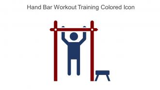 Hand Bar Workout Training Colored Icon In Powerpoint Pptx Png And Editable Eps Format