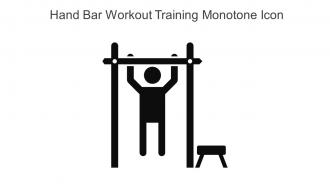 Hand Bar Workout Training Monotone Icon In Powerpoint Pptx Png And Editable Eps Format
