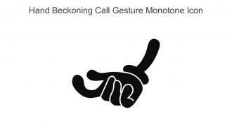 Hand Beckoning Call Gesture Monotone Icon In Powerpoint Pptx Png And Editable Eps Format