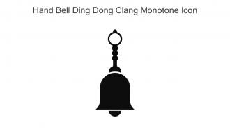 Hand Bell Ding Dong Clang Monotone Icon In Powerpoint Pptx Png And Editable Eps Format