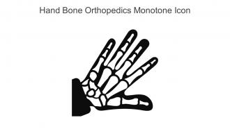 Hand Bone Orthopedics Monotone Icon In Powerpoint Pptx Png And Editable Eps Format