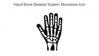 Hand Bone Skeletal System Monotone Icon In Powerpoint Pptx Png And Editable Eps Format