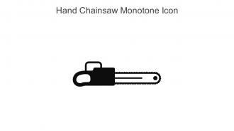 Hand Chainsaw Monotone Icon In Powerpoint Pptx Png And Editable Eps Format