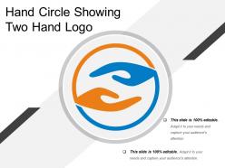 Hand circle showing two hand logo