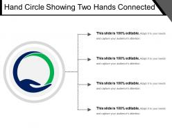 Hand circle showing two hands connected
