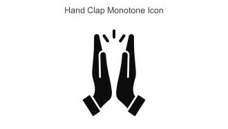 Hand Clap Monotone Icon In Powerpoint Pptx Png And Editable Eps Format