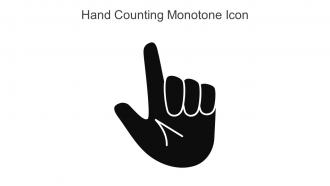 Hand Counting Monotone Icon In Powerpoint Pptx Png And Editable Eps Format