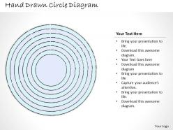 Hand drawn circle diagram powerpoint template slide