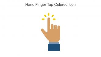 Hand Finger Tap Colored Icon In Powerpoint Pptx Png And Editable Eps Format