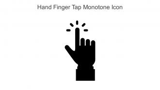 Hand Finger Tap Monotone Icon In Powerpoint Pptx Png And Editable Eps Format