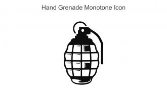 Hand Grenade Monotone Icon In Powerpoint Pptx Png And Editable Eps Format
