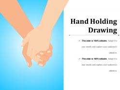 Hand holding drawing powerpoint slide background