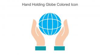 Hand Holding Globe Colored Icon In Powerpoint Pptx Png And Editable Eps Format
