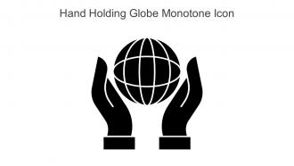 Hand Holding Globe Monotone Icon In Powerpoint Pptx Png And Editable Eps Format