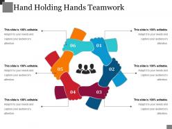 Hand holding hands teamwork powerpoint slide introduction