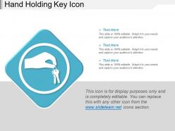 Hand Holding Key Icon