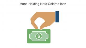 Hand Holding Note Colored Icon In Powerpoint Pptx Png And Editable Eps Format