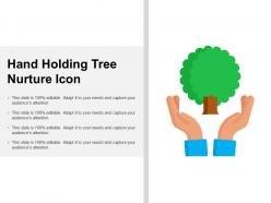 Hand Holding Tree Nurture Icon