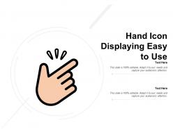 Hand icon displaying easy to use