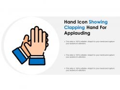 Hand icon showing clapping hand for applauding