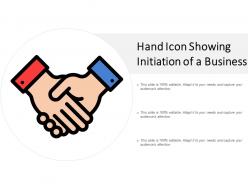Hand icon showing initiation of a business