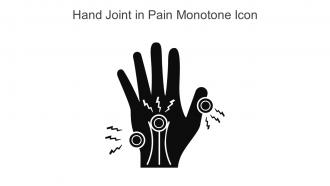 Hand Joint In Pain Monotone Icon In Powerpoint Pptx Png And Editable Eps Format